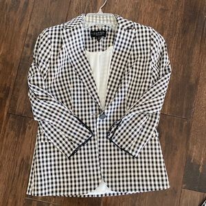 checkered blazer jacket